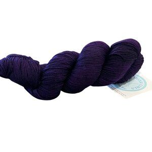 Three Irish Girls Adorn Luxe Yarn 85% Merino 15% Nylon 430 Yards Purple Hand Dye